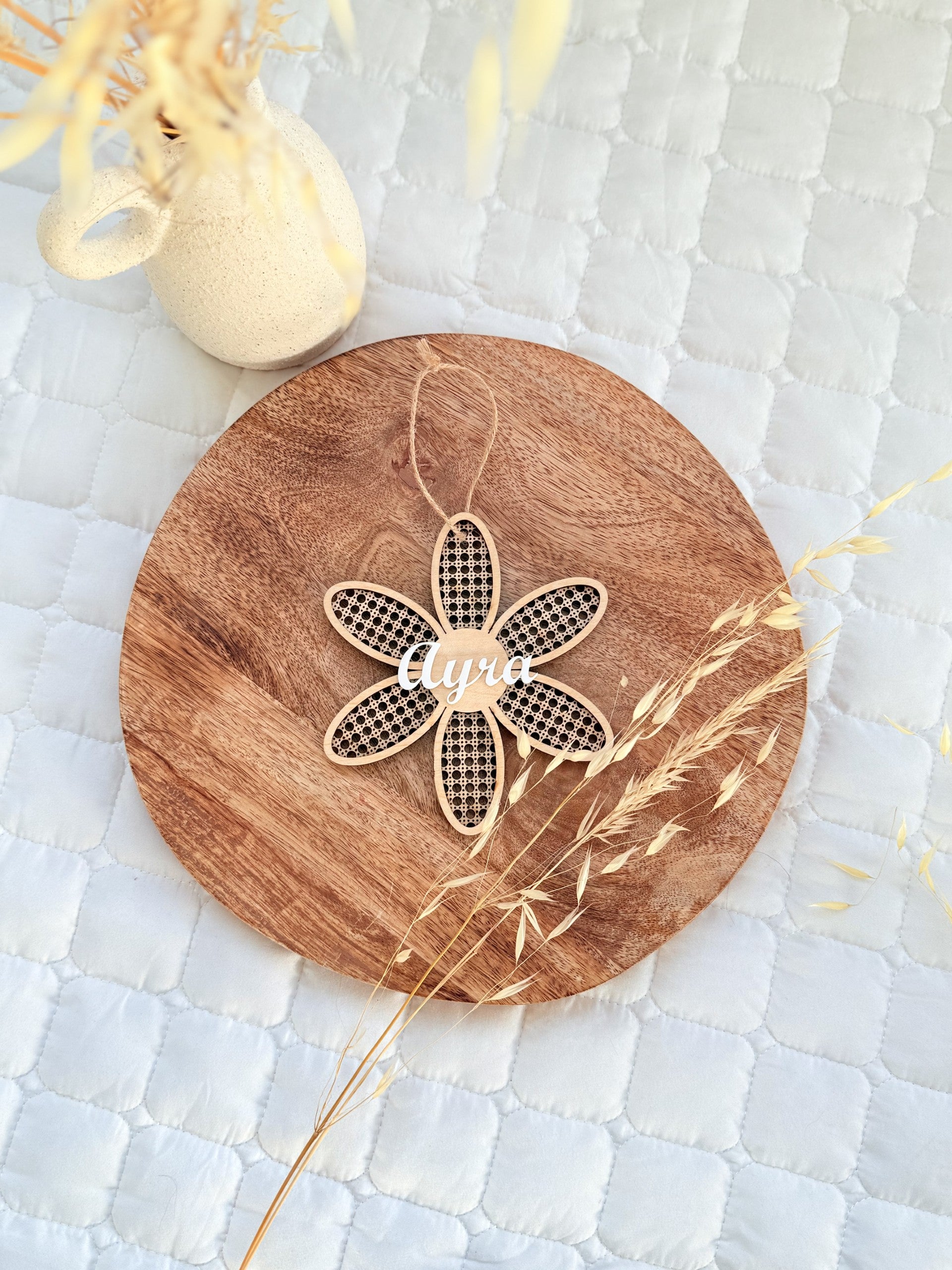 Personalized Name Plaque (Flower)