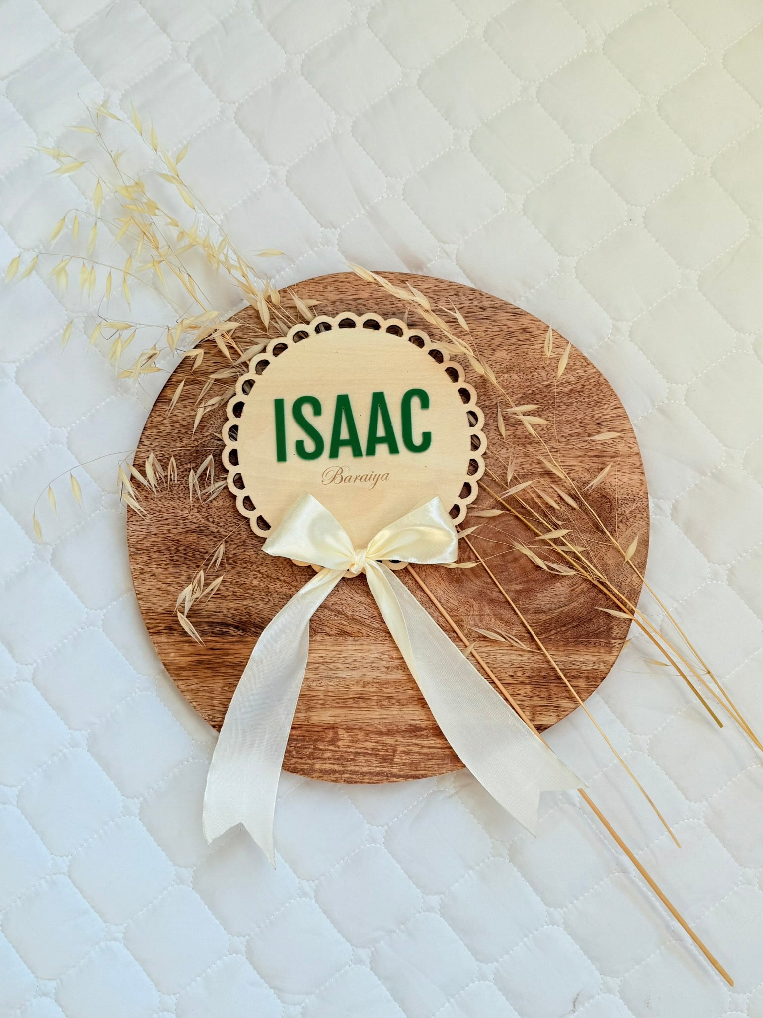 Personalised Name Plaque (Circular)